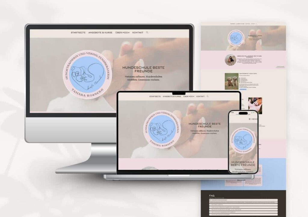 Website-Redesign im Coaching-Bereich - Design-Beispiel